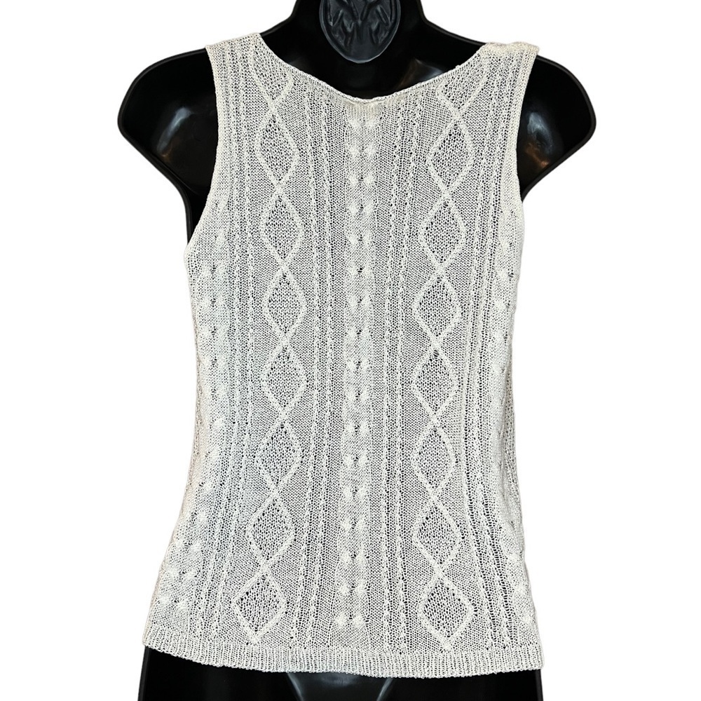 wishlist Sheer Tank in Ivory - Picture 7 of 7